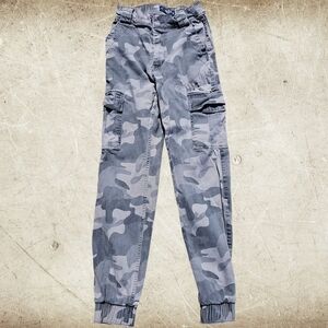 Gray Camouflage Cargo Pants